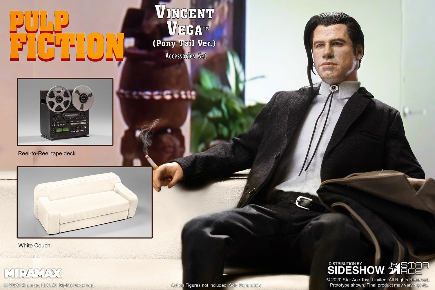 Vincent Vega (Pony Tail Version) Deluxe 2.0- Prototype Shown