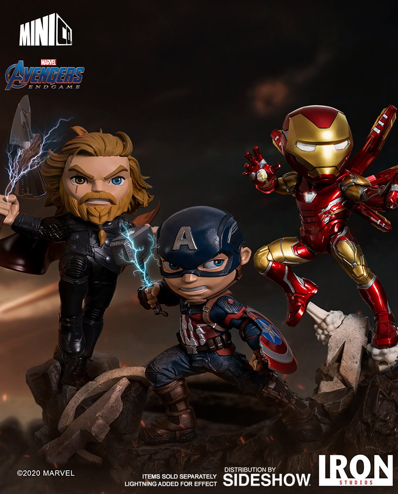 Iron Studios Minico Statua In Vinile Captain Marvel – Avengers: Endgame, Toy Art Da Collezione, Regalo Per Fan Marvel