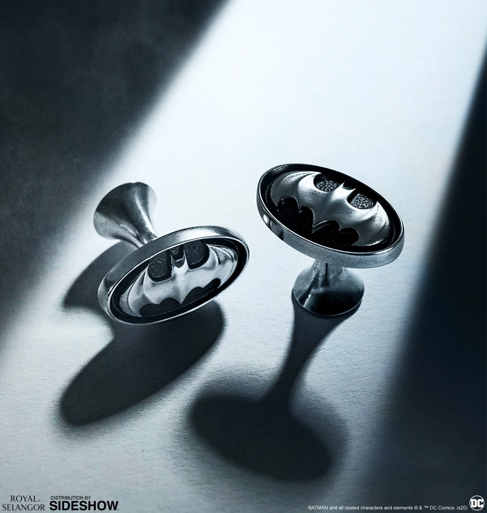 DC Comics Batman Insignia Cufflinks Jewelry  (Prototype Shown) View 1