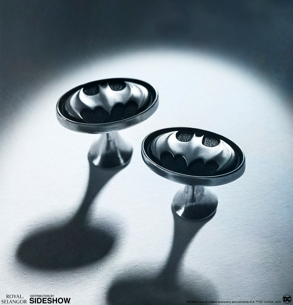DC Comics Batman Insignia Cufflinks Jewelry  (Prototype Shown) View 2