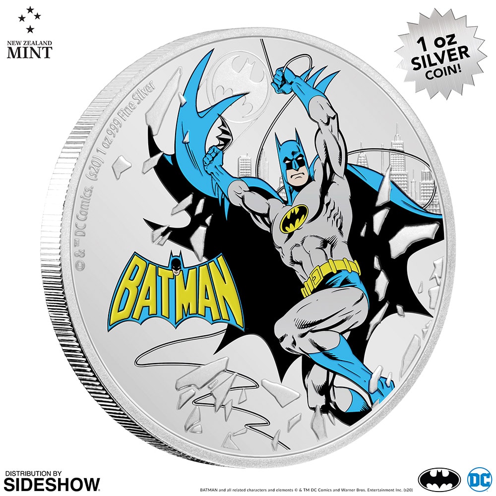 DC Comics 2020 JLA Batman 1oz Silver Coin by New Zealand Mint