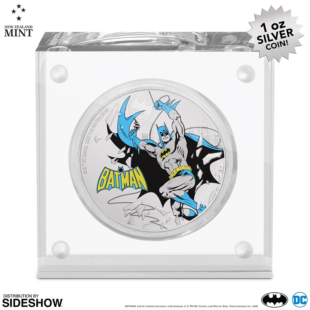 希少！DC バットマン 1オンス純銀 2020年発行 DC Comics 2020 JLA Batman 1oz Silver Coin by New Zealand Mint