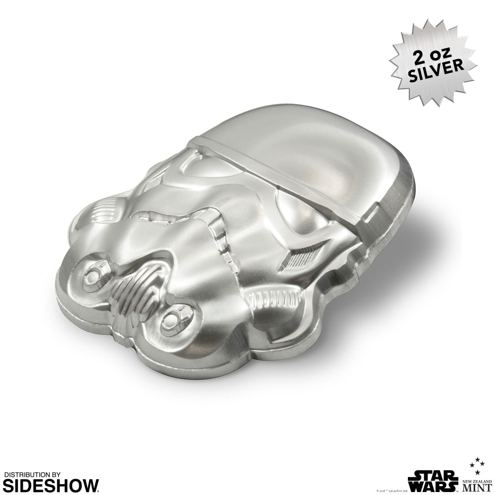 Stormtrooper Helmet Silver Coin (Prototype Shown) View 3