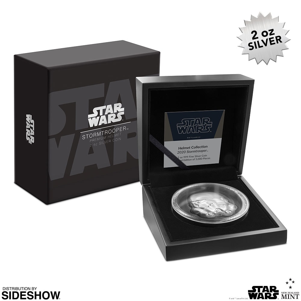 Stormtrooper Helmet Silver Coin (Prototype Shown) View 6