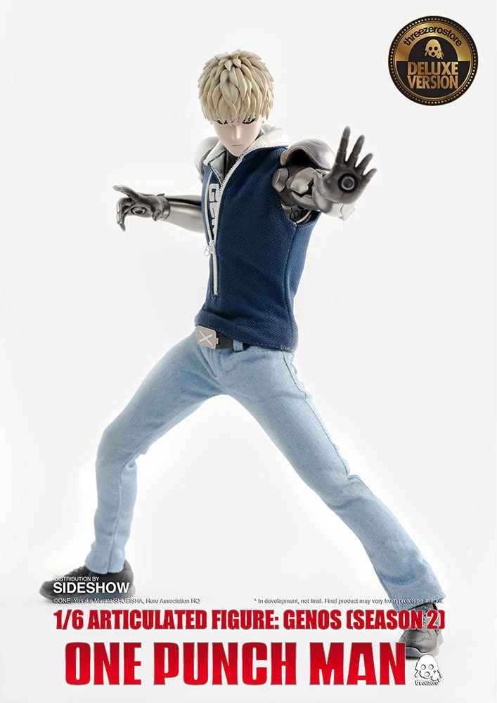 One-Punch Man Genos (Deluxe) Sixth Scale Figure  (Prototype Shown) View 7