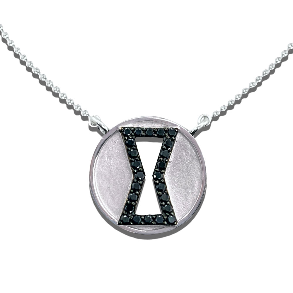 Marvel Black Widow Black Diamond Necklace Jewelry  (Prototype Shown) View 1