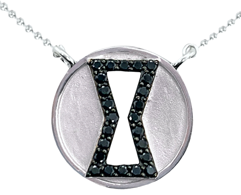 Marvel Black Widow Black Diamond Necklace Jewelry  (Prototype Shown) View 2