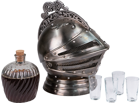 Medieval Knights Helmet Decanter Set (Prototype Shown) View 7