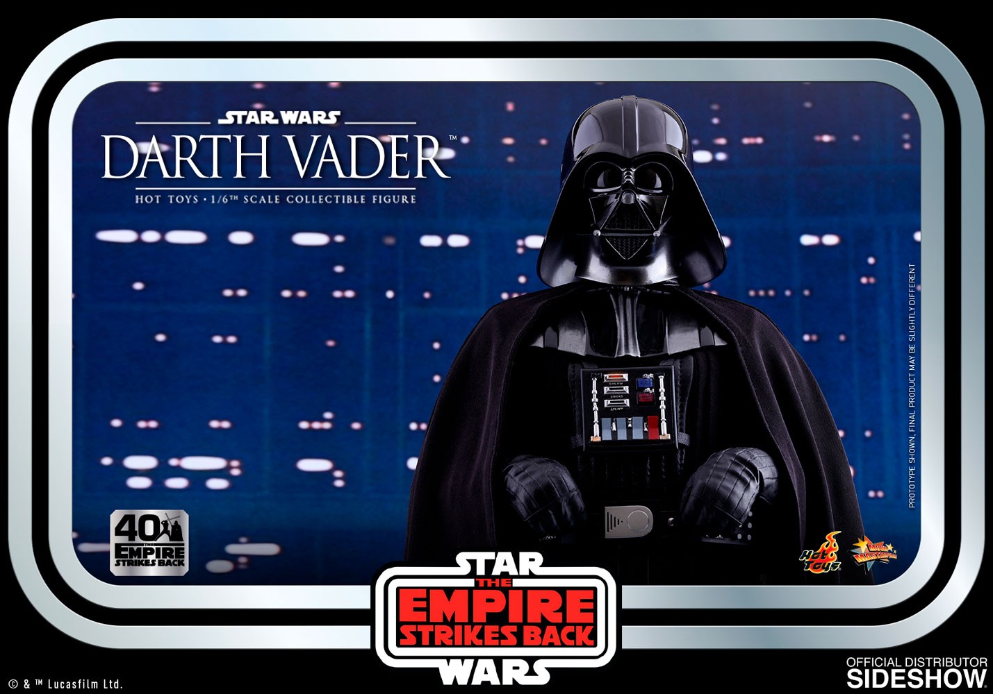 新品未開封　ホットトイズ　スター・ウォーズ　ダース・ベイダー　40周年記念版 スター・ウォーズ／ジェダイの帰還』公開40周年記念！素顔付き