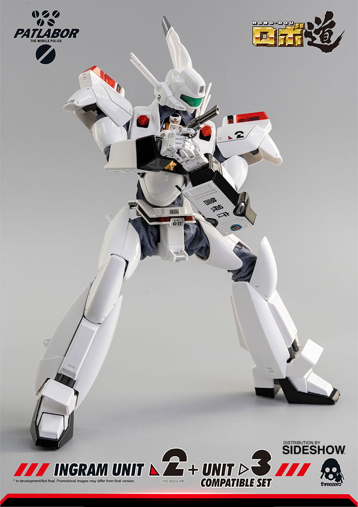 Mobile Police Patlabor ROBO-DOU Ingram Unit 2 + Unit 3 Compatible Set Collectible Figure  (Prototype Shown) View 8