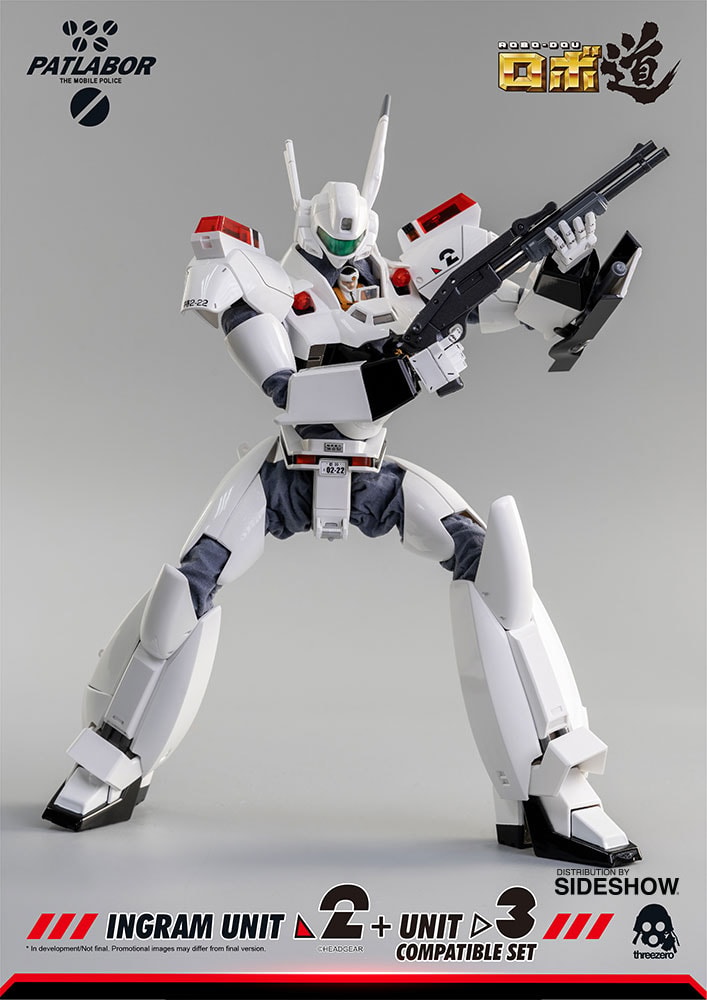 Mobile Police Patlabor ROBO-DOU Ingram Unit 2 + Unit 3 Compatible Set Collectible Figure  (Prototype Shown) View 11