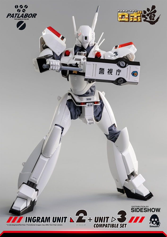 Mobile Police Patlabor ROBO-DOU Ingram Unit 2 + Unit 3 Compatible Set Collectible Figure  (Prototype Shown) View 25