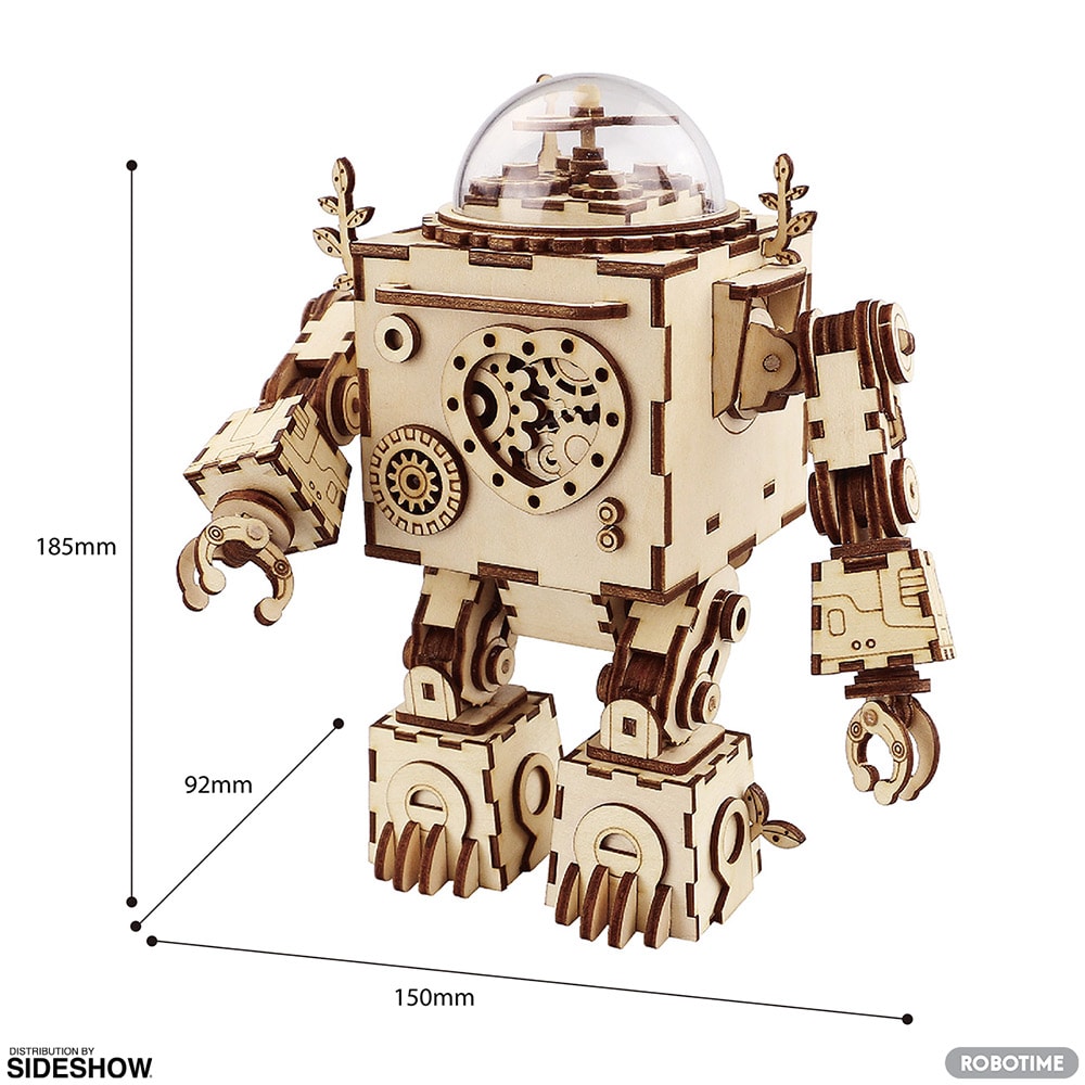 Orpheus Robot Steampunk Music Box 3D Wood Puzzle | Sideshow
