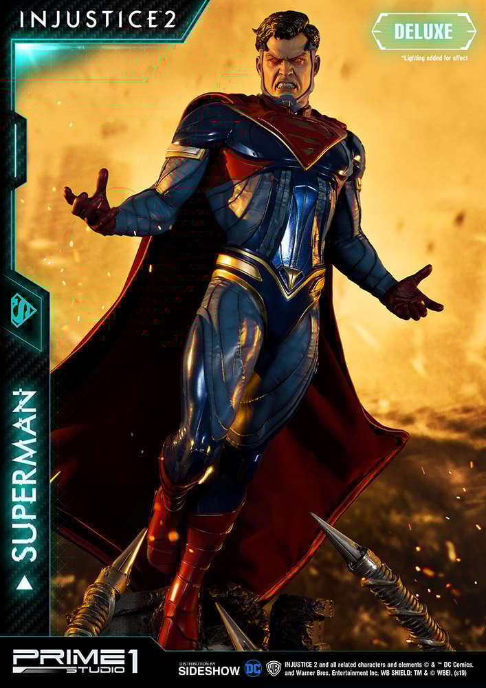 Superman Deluxe Version Injustice 2 Statue | Sideshow