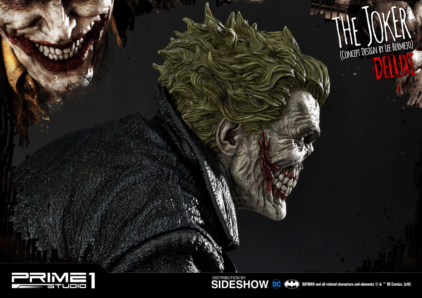 DC Comics The Joker Deluxe Version (Concept Design by Lee Bermejo) Statues  (Prototype Shown) View 4