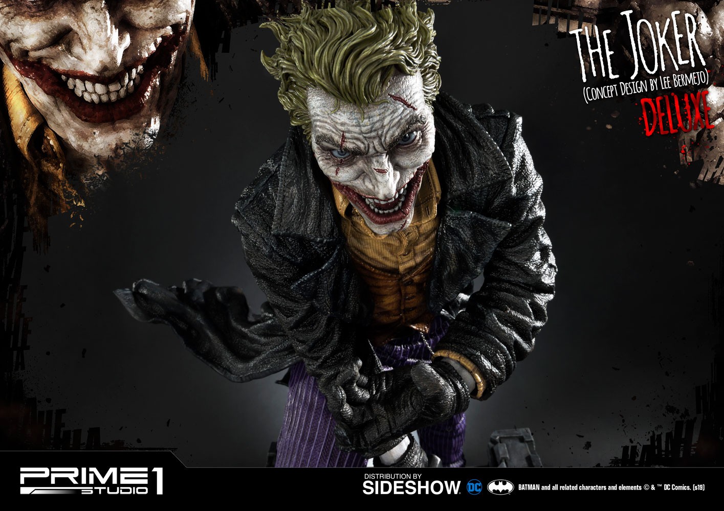 DC Comics The Joker Deluxe Version (Concept Design by Lee Bermejo) Statues  (Prototype Shown) View 13