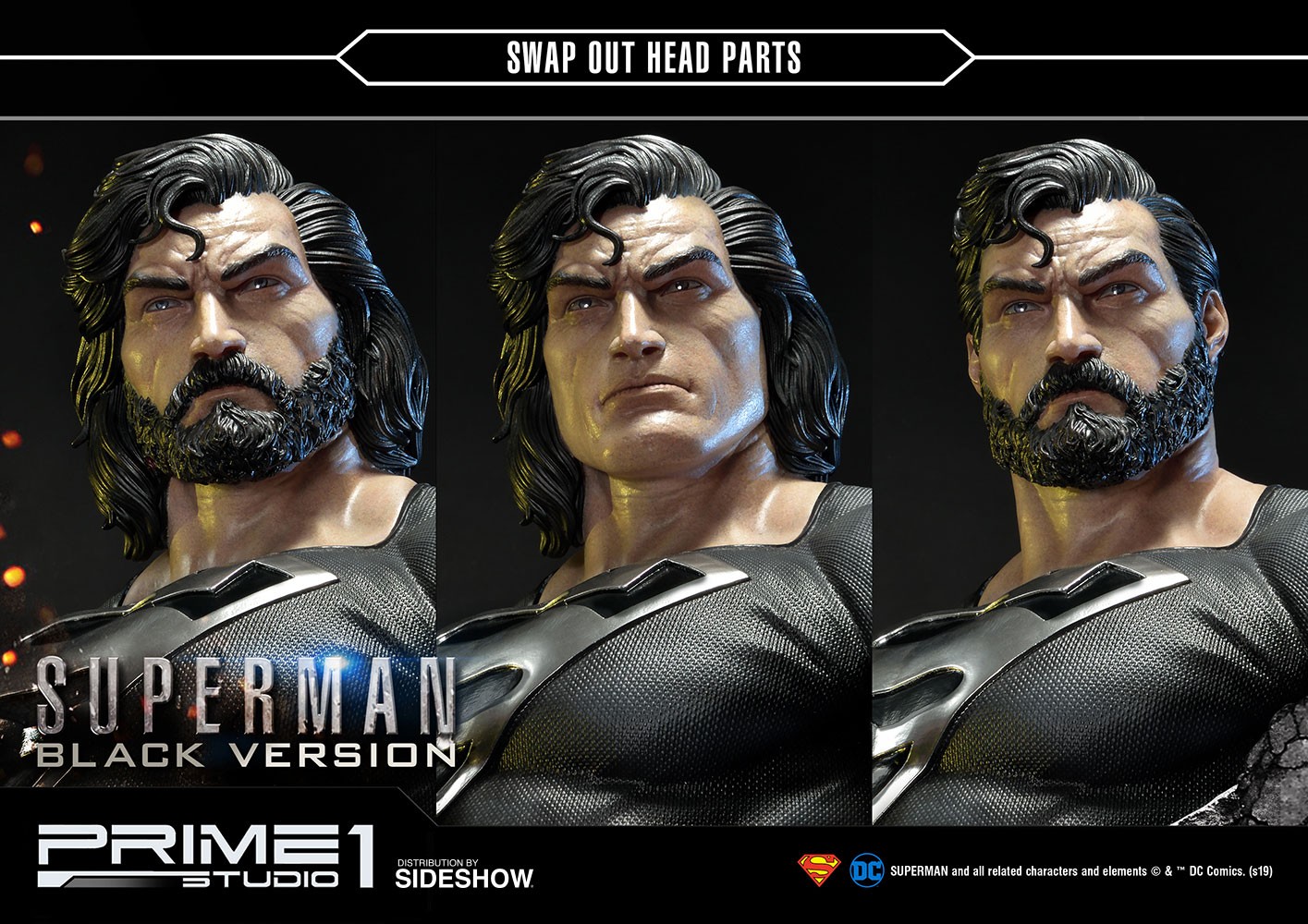 Statue Superman Black Version – Jnd Studios – Échelle 1/3 – Collection Premium