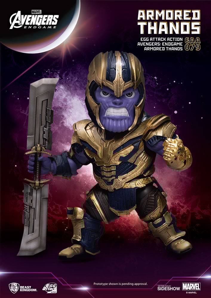 Armored Thanos Egg Attack Action Figure Sideshow Collectibles