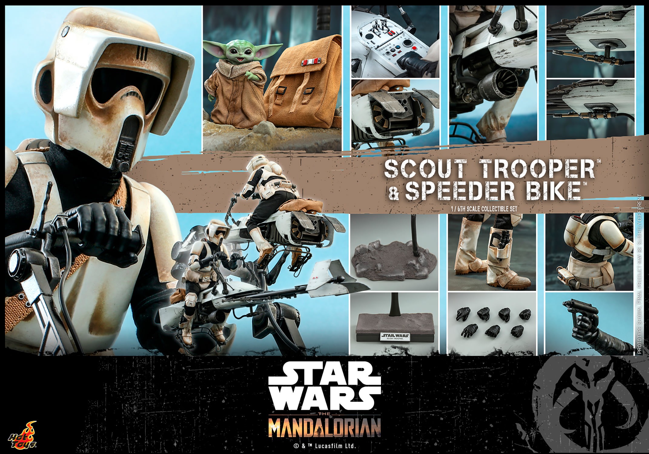 Scout Trooper and Speeder Bike (Prototype Shown) View 25