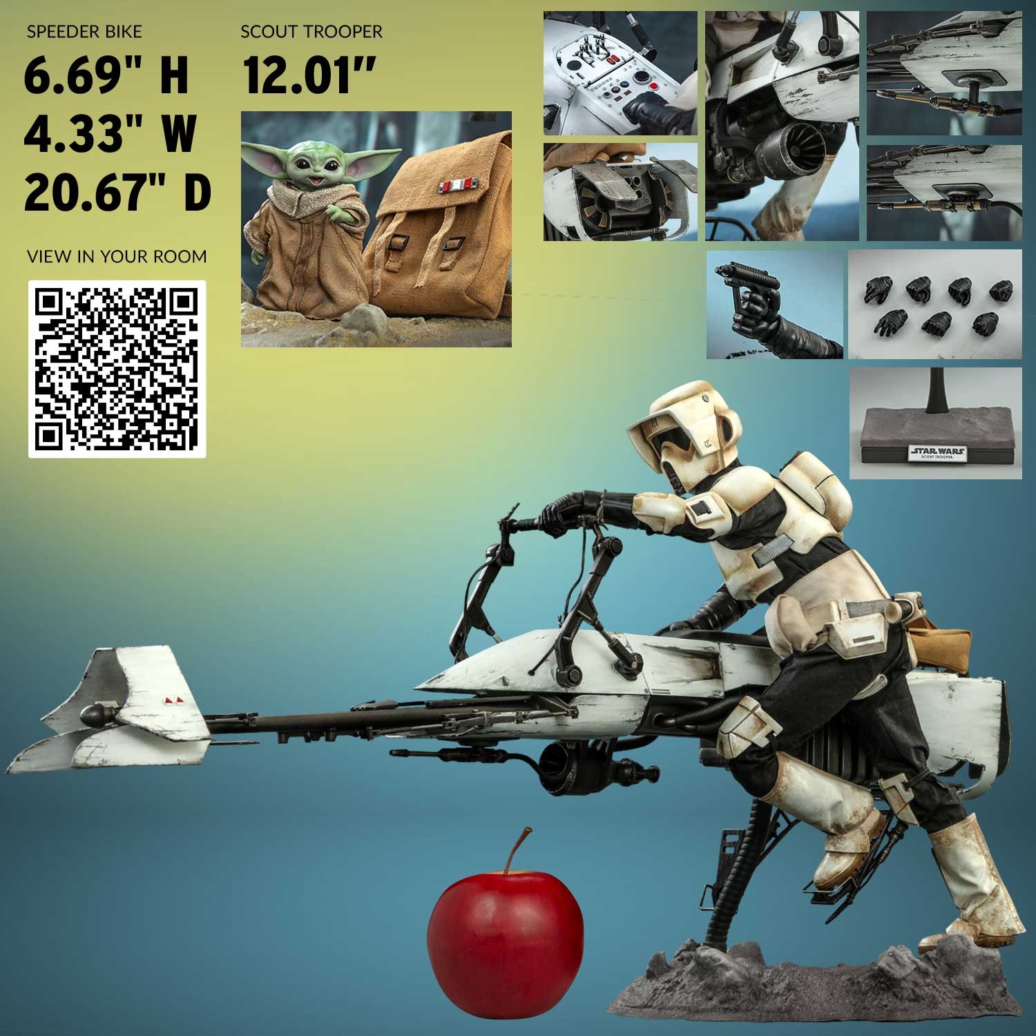 Scout Trooper and Speeder Bike (Prototype Shown) View 2