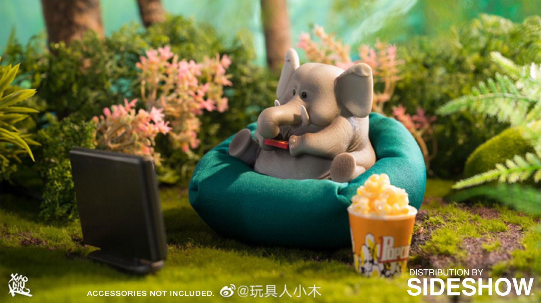 Lazy Family Elephant Figurine  (Prototype Shown) View 2