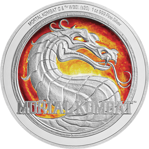 Mortal Kombat 1oz Silver Coin | Sideshow Collectibles