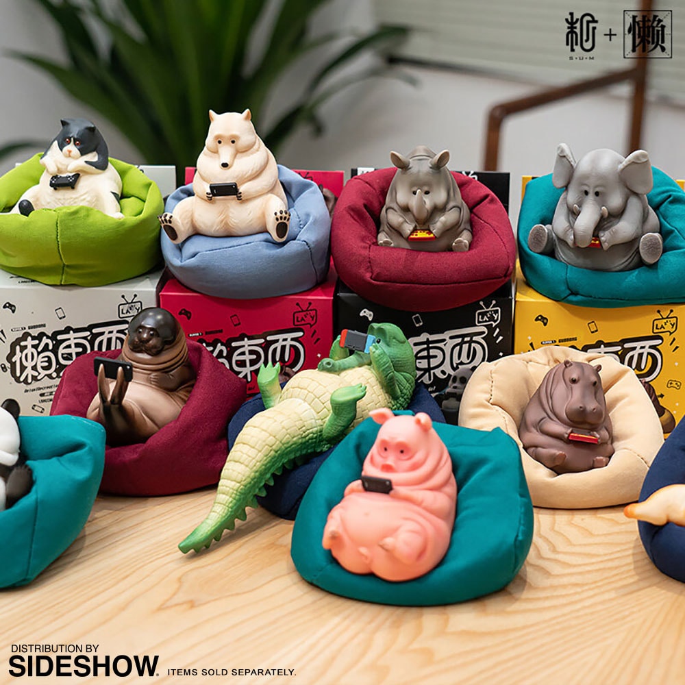 Lazy Family Rhino Figurine  (Prototype Shown) View 4