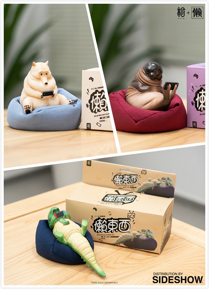 Lazy Family Seal Figurine  (Prototype Shown) View 2