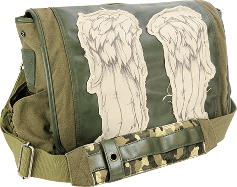The Walking Dead Daryl Wings Messenger Bag (Fatigue Green) Bag  (Prototype Shown) View 5