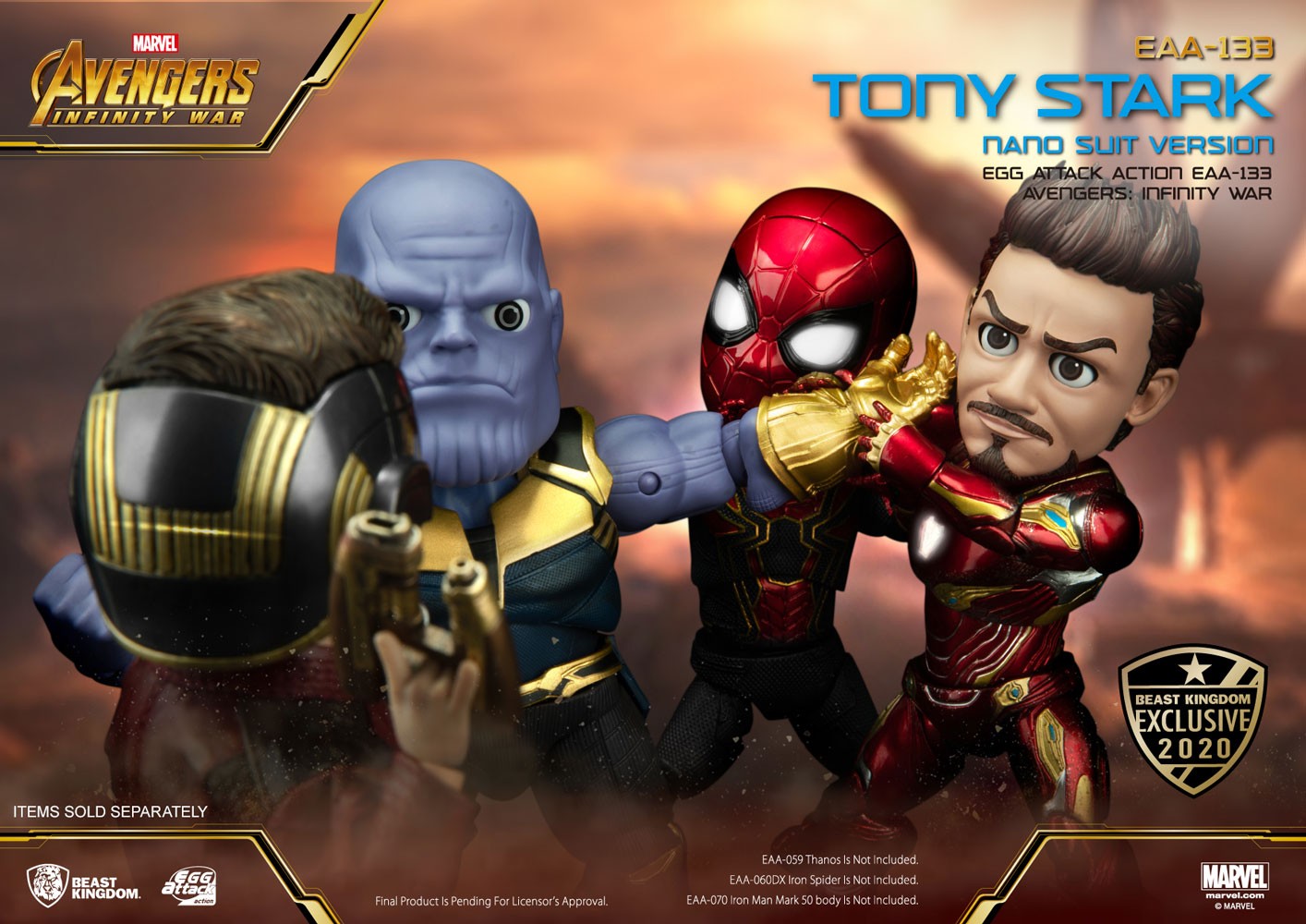Tony Stark Nano Suit Egg Attack Action Figure Sideshow Collectibles