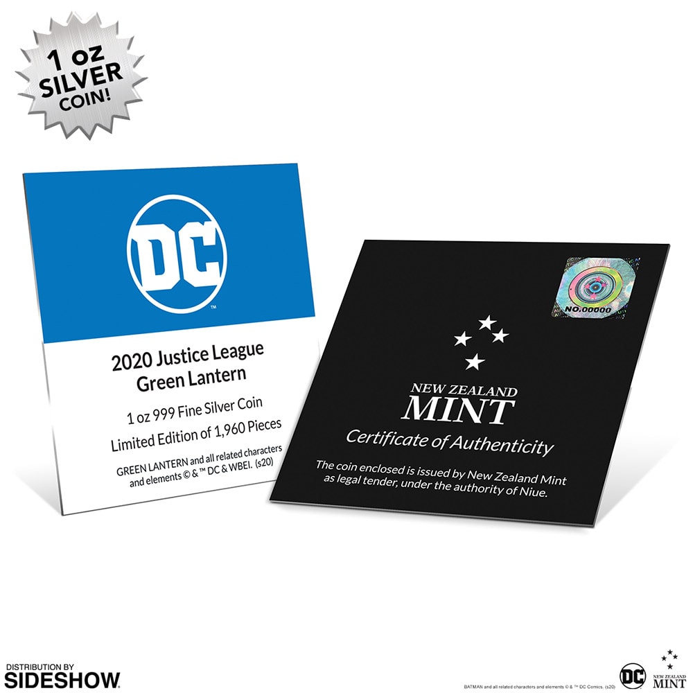 Green Lantern 1oz Silver Coin