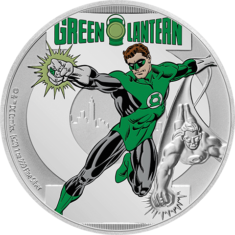 Green Lantern 1oz Silver Coin