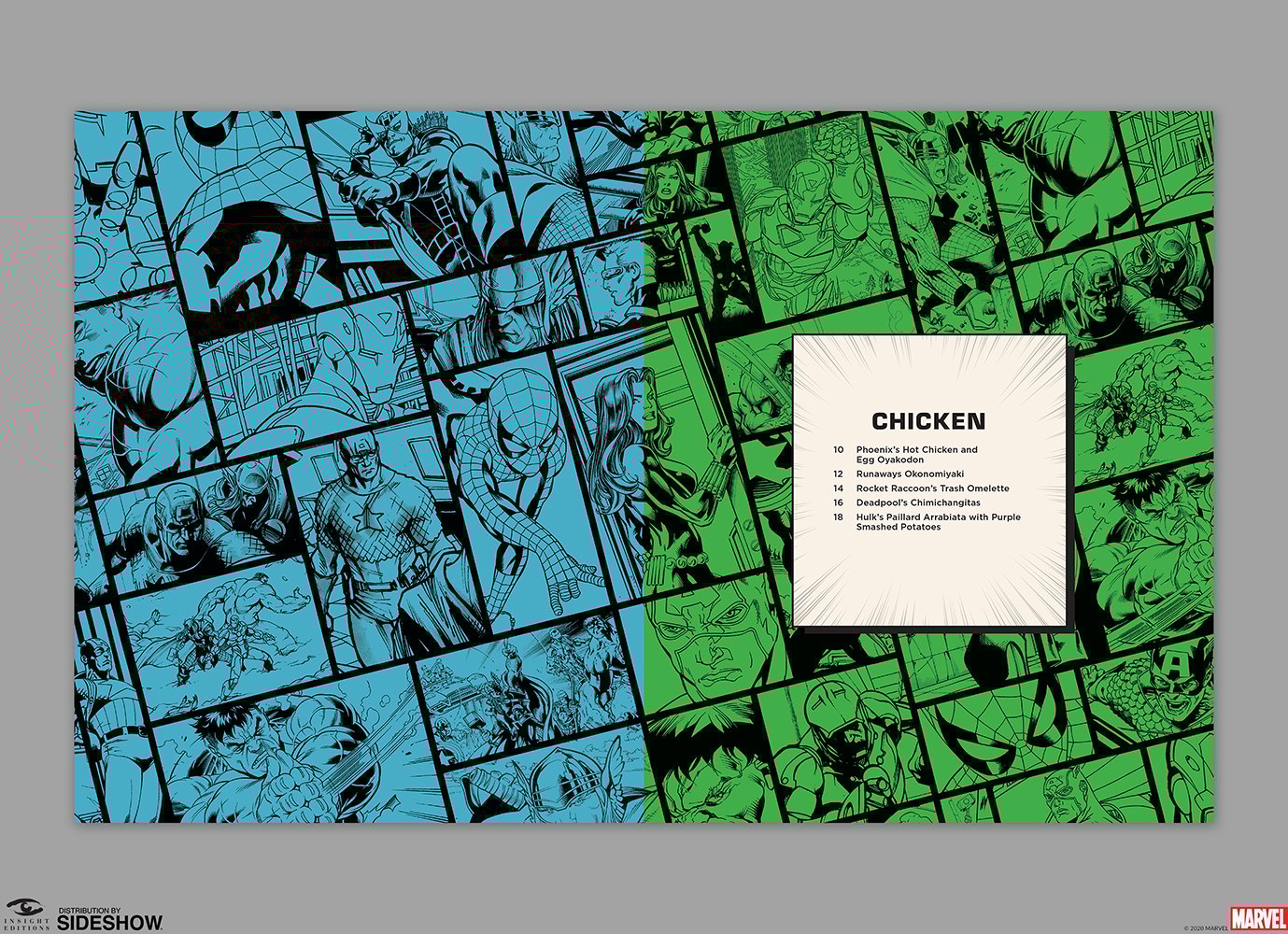 Marvel Eat the Universe: The Official Cookbook- Prototype Shown