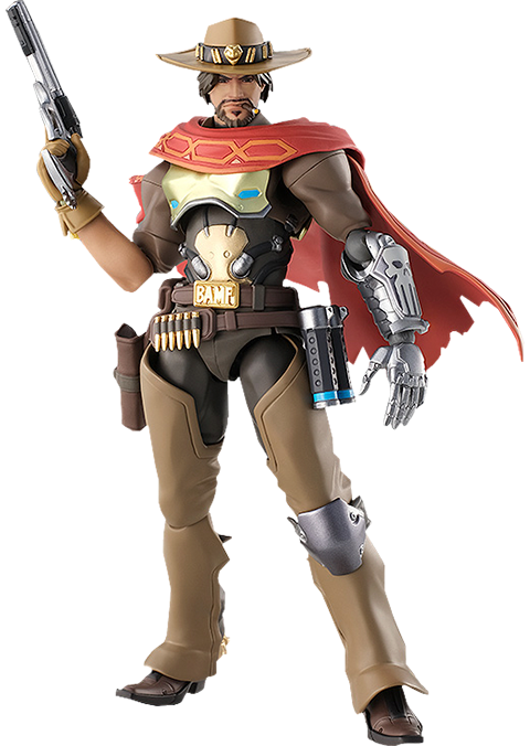 Overwatch McCree Figma Collectible Figure  (Prototype Shown) View 7