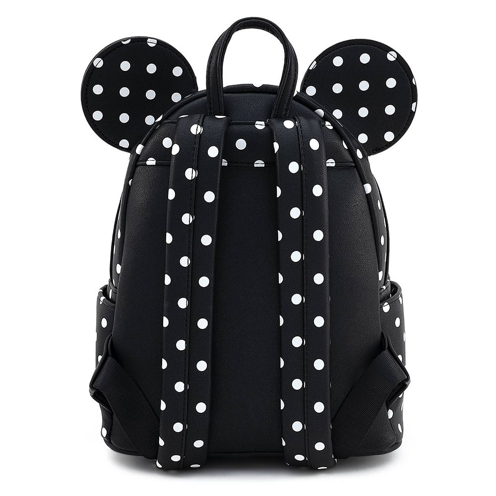 激安超安値 White & Black Mouse Minnie Polka by Backpack Mini Dot サロペット・オーバーオール・オールインワン
