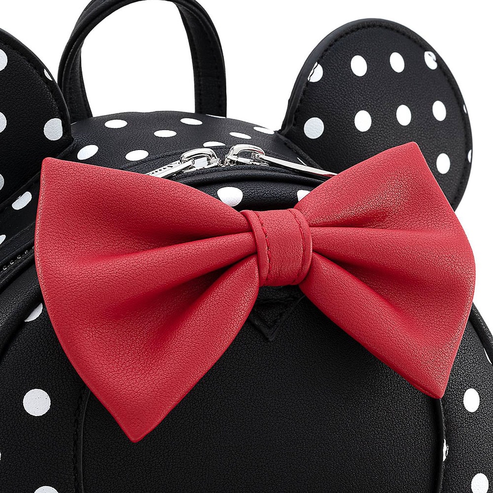 お得な情報満載 Minnie by Backpack Mini Dot Polka White & Black Mouse サロペット・オーバーオール・オールインワン