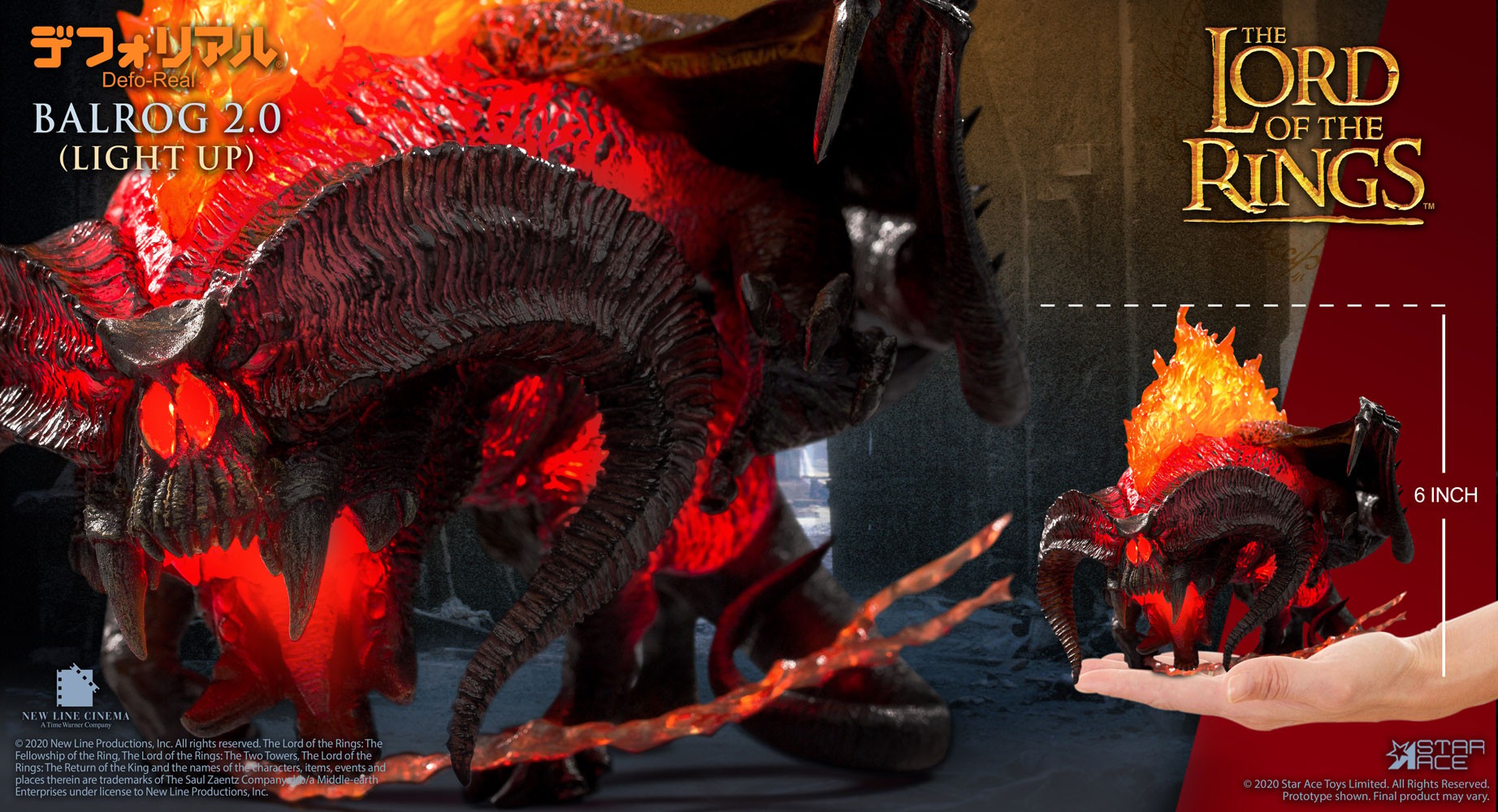 The Lord of the Rings Balrog 2.0 Light Up Version Vinyl