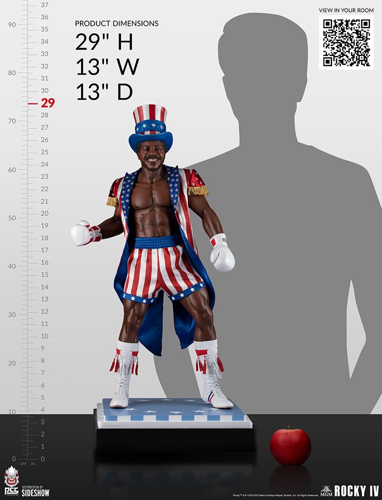Rocky Apollo Creed (Rocky IV Edition) 1:3 Scale Statue  (Prototype Shown) View 3
