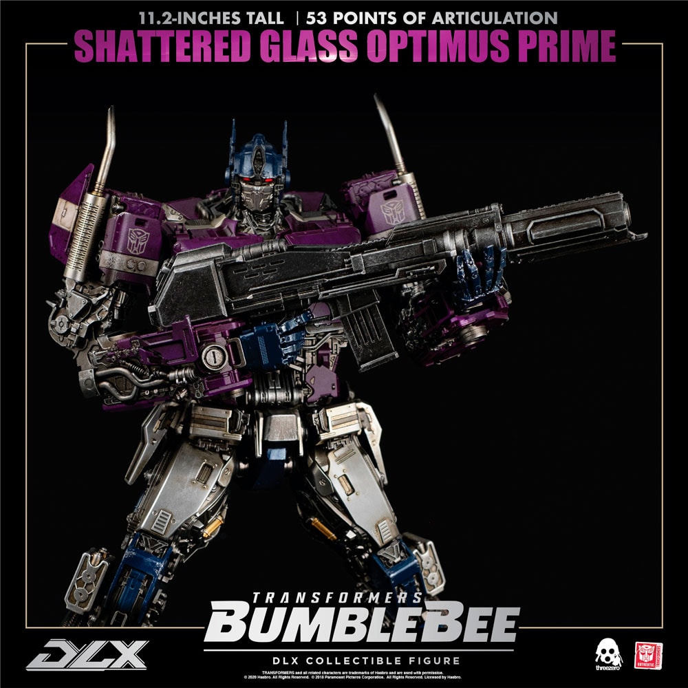Shattered Glass Optimus Prime Collectible Figure by Threezero