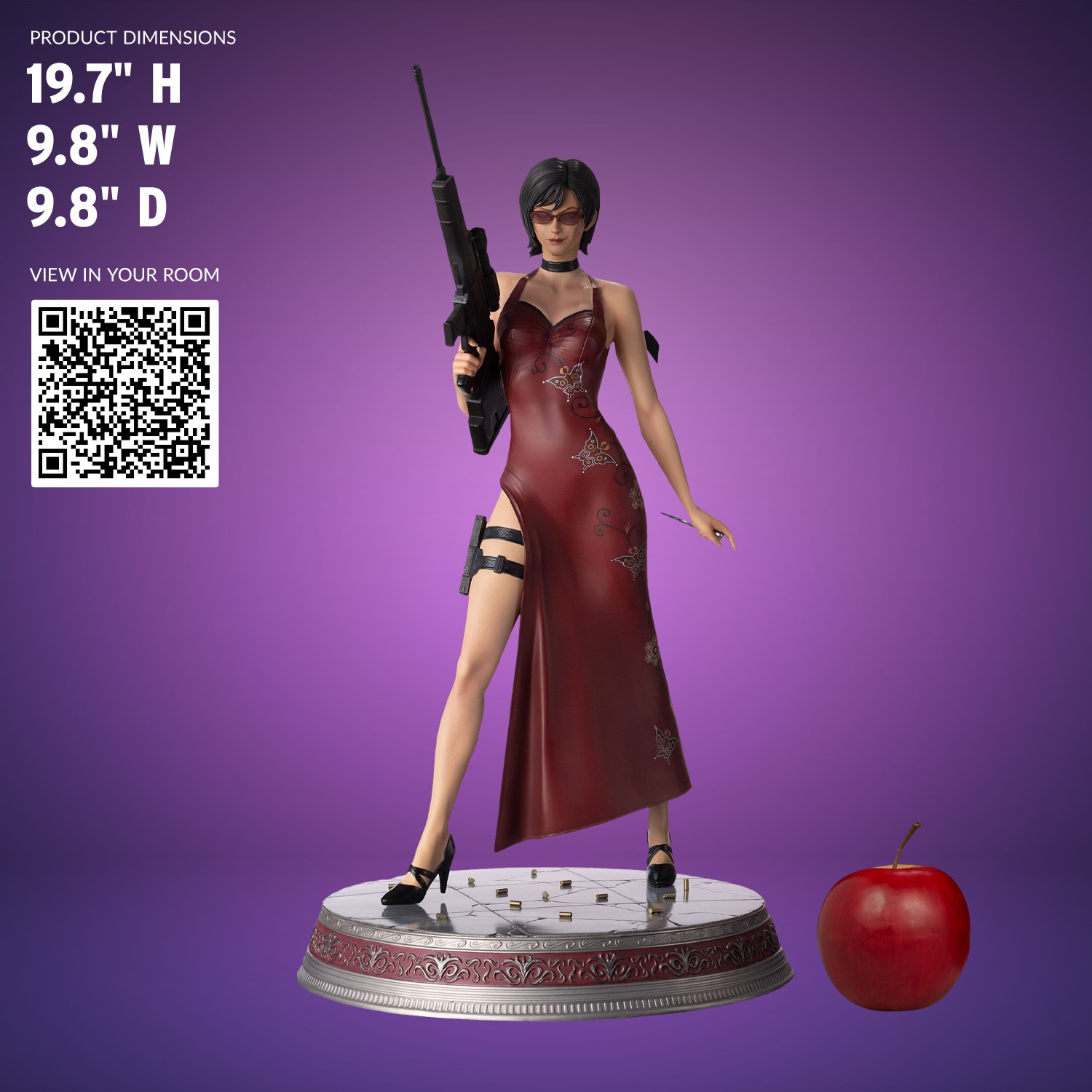 Resident Evil Ada Wong Polystone Statue  (Prototype Shown) View 2