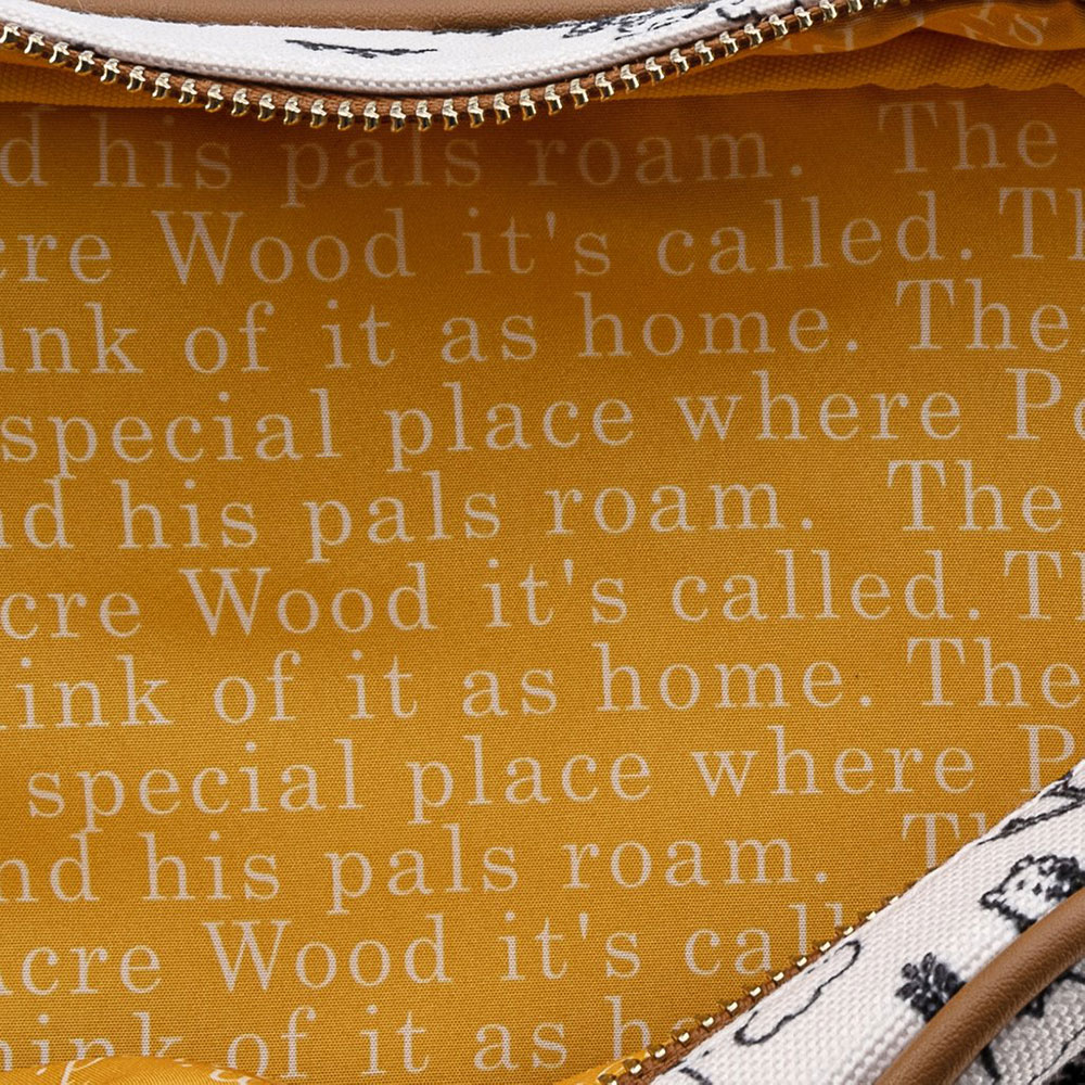 Winnie the Pooh Line Drawing Crossbody