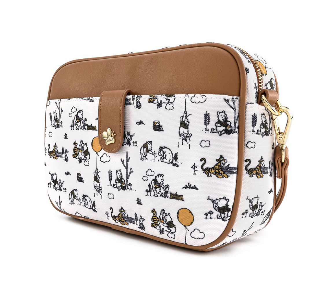 Winnie the Pooh Line Drawing Crossbody