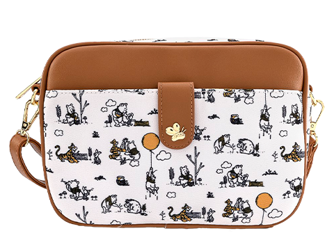 Winnie the Pooh Line Drawing Crossbody