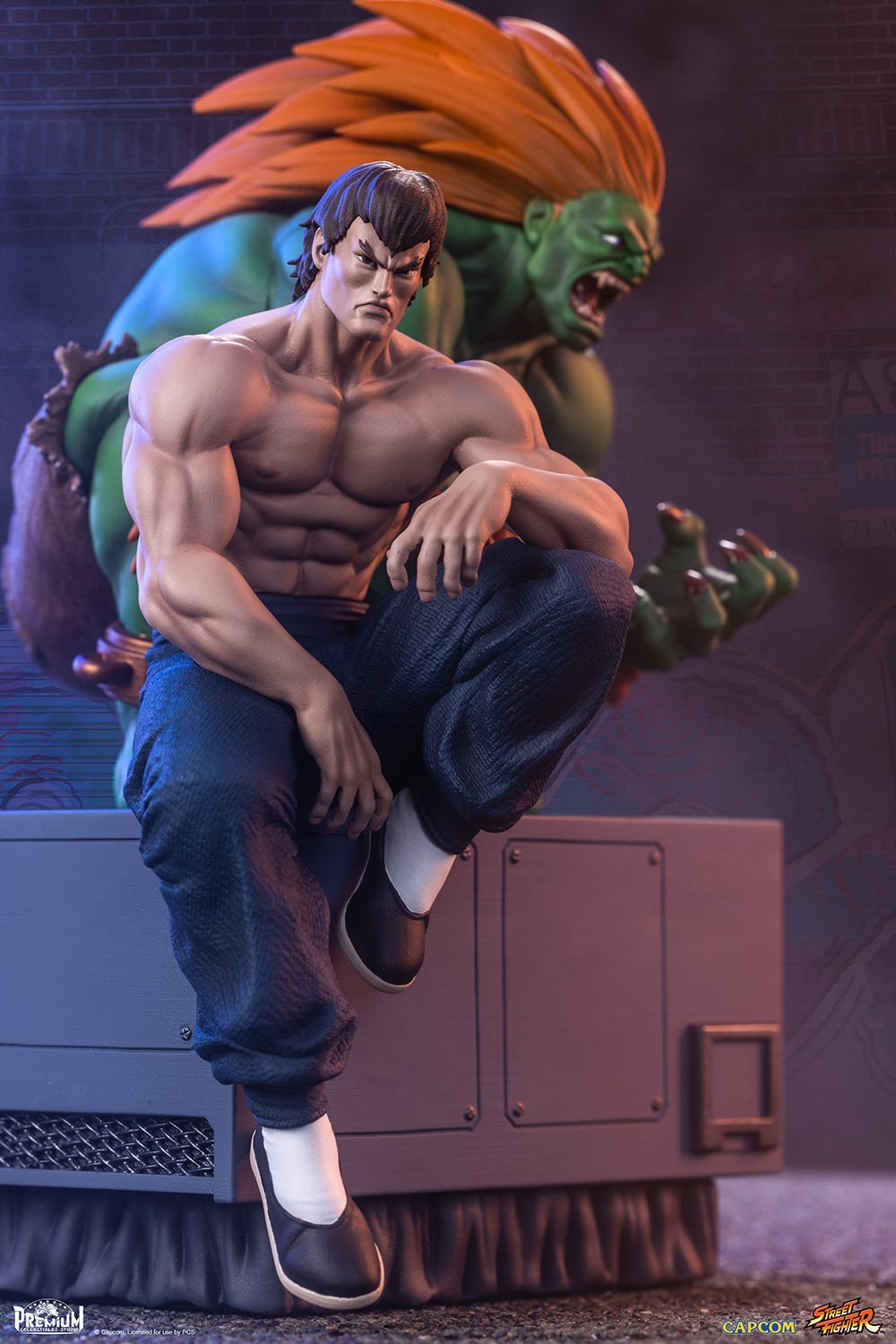 Street Fighter Blanka & Fei Long 1:10 Scale Statue  (Prototype Shown) View 3