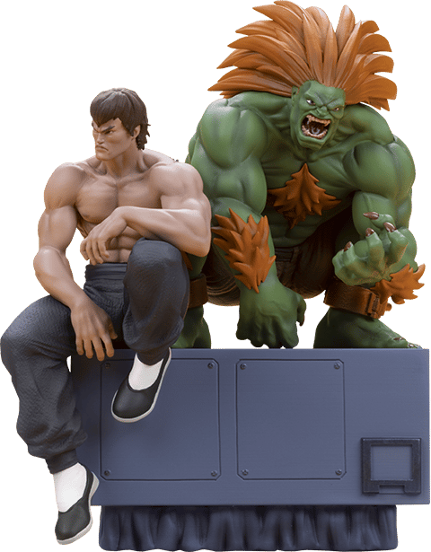 Street Fighter Blanka & Fei Long 1:10 Scale Statue  (Prototype Shown) View 22
