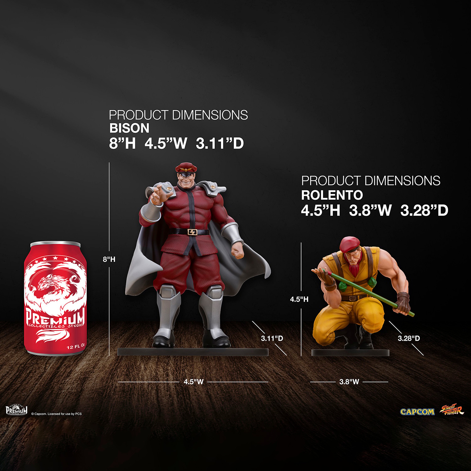 Street Fighter M. Bison & Rolento 1:10 Scale Statue  (Prototype Shown) View 2