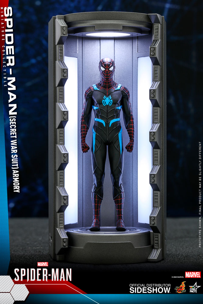 Hot toys spider best sale man hall of armor