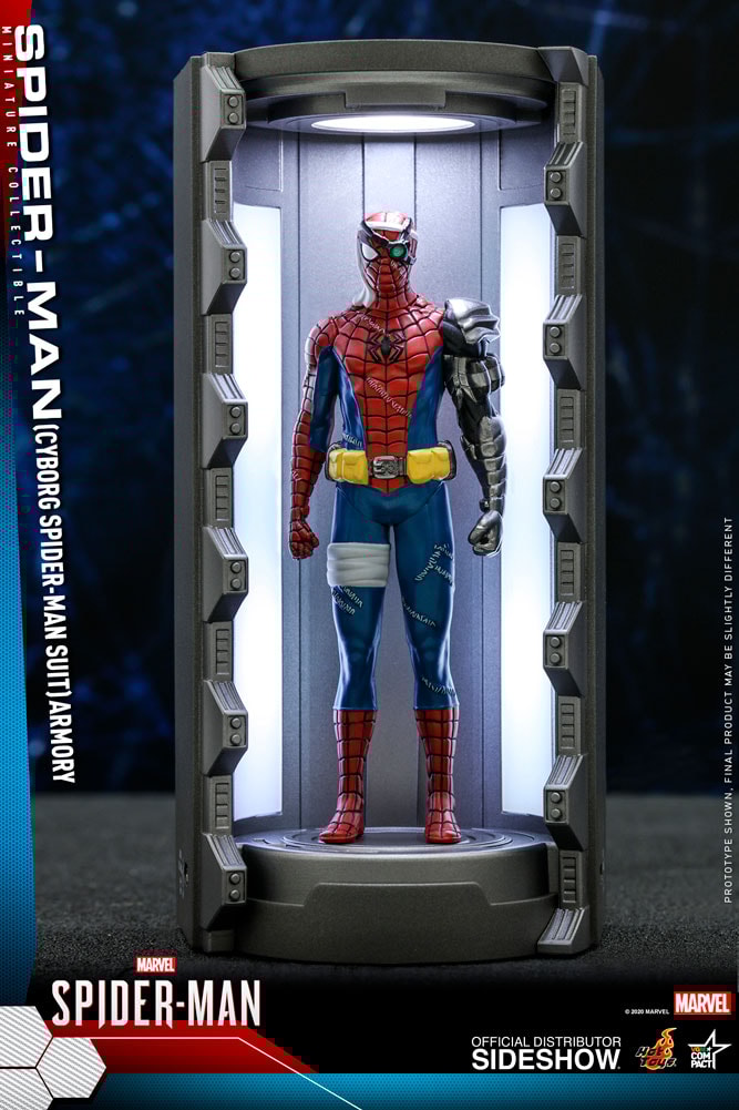 Hot toys spider hotsell man hall of armor