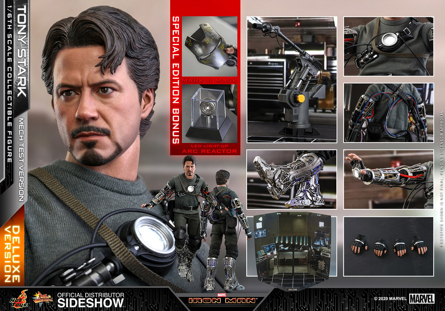 Tony Stark (Mech Test Deluxe Version - Special Edition) Exclusive Edition (Prototype Shown) View 6