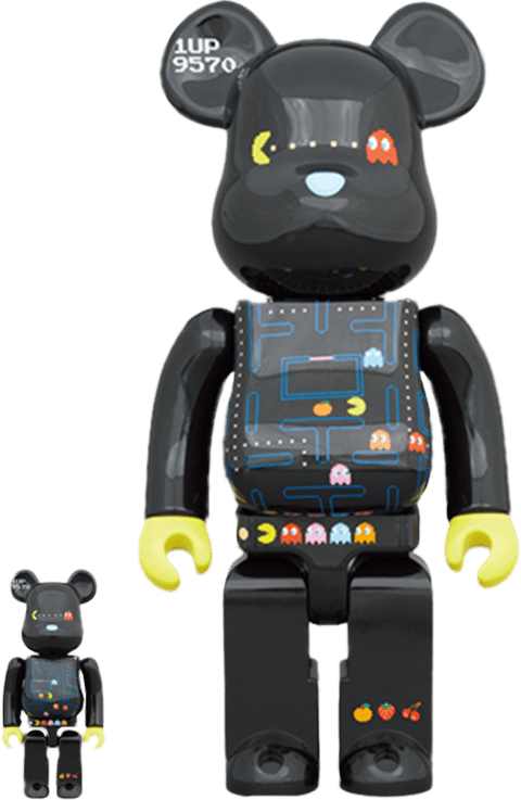Be@rbrick Pac-Man 100% and 400% Collectible Figure Set by Medicom